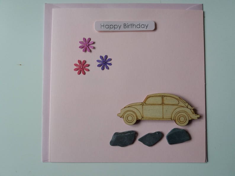 Handmade Birthday Card Beetle 1 Card