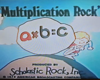 RARE Multiplication Rock VHS 1973 Schoolhouse All (11) Songs + Lyrics Guidance Associates Teachers Aide