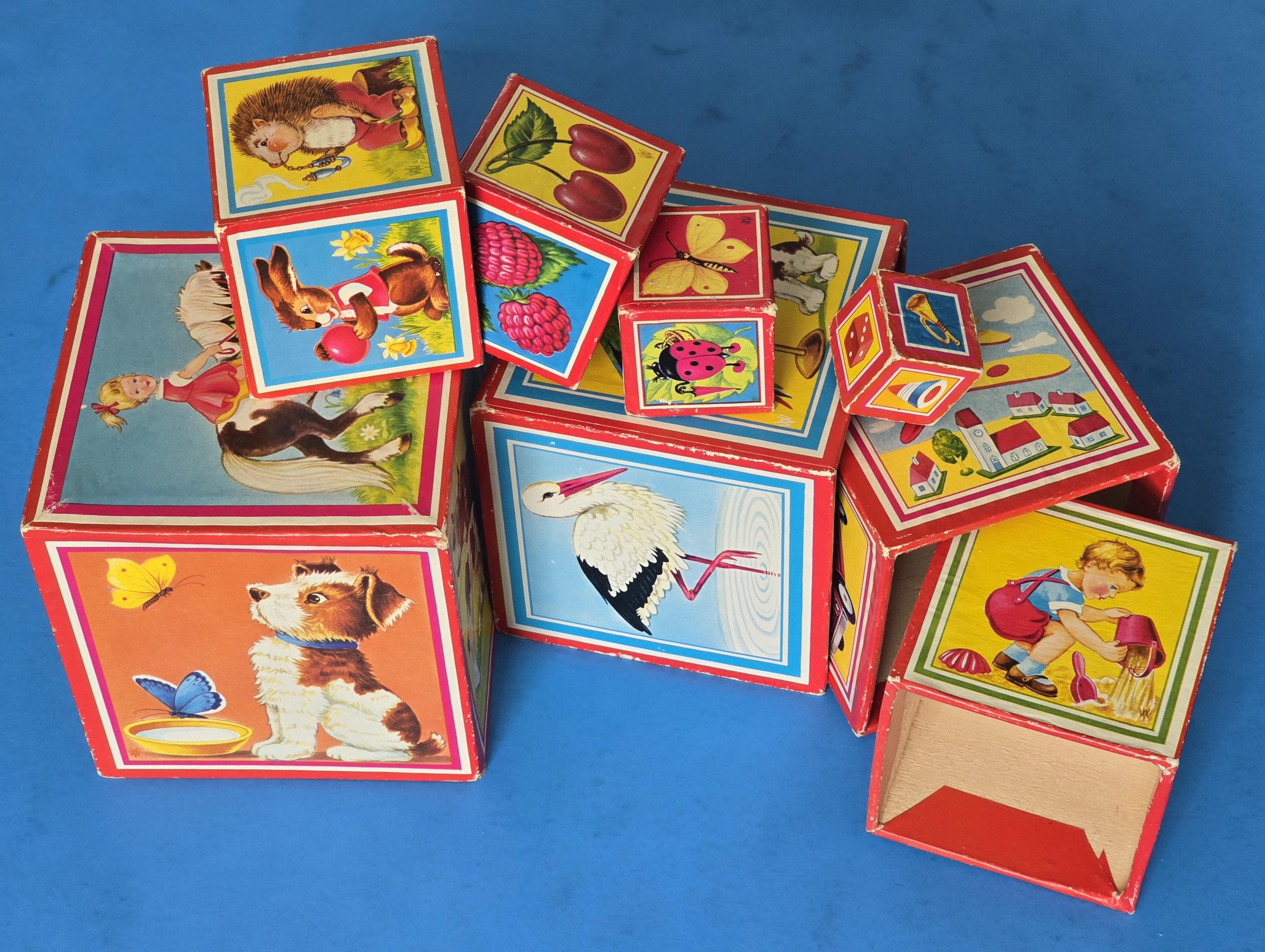 Antique German Block Puzzles - Etsy