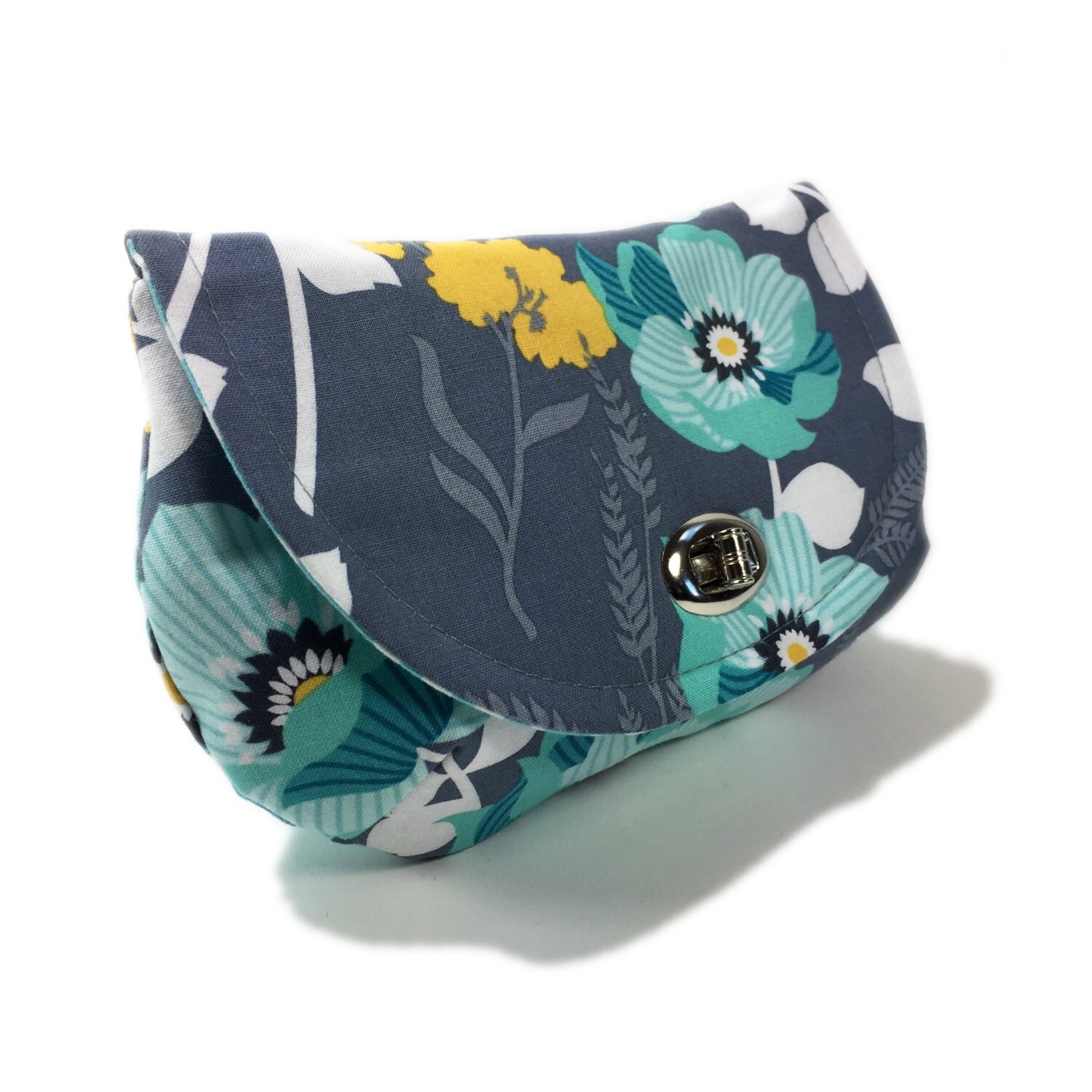 turquoise clutch purse