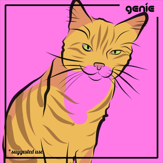 Ciągnione Clipartów Graficzny Ilustracja Imbir Kot Tom Rysunek Ręka Szkic Sztuka Wektor