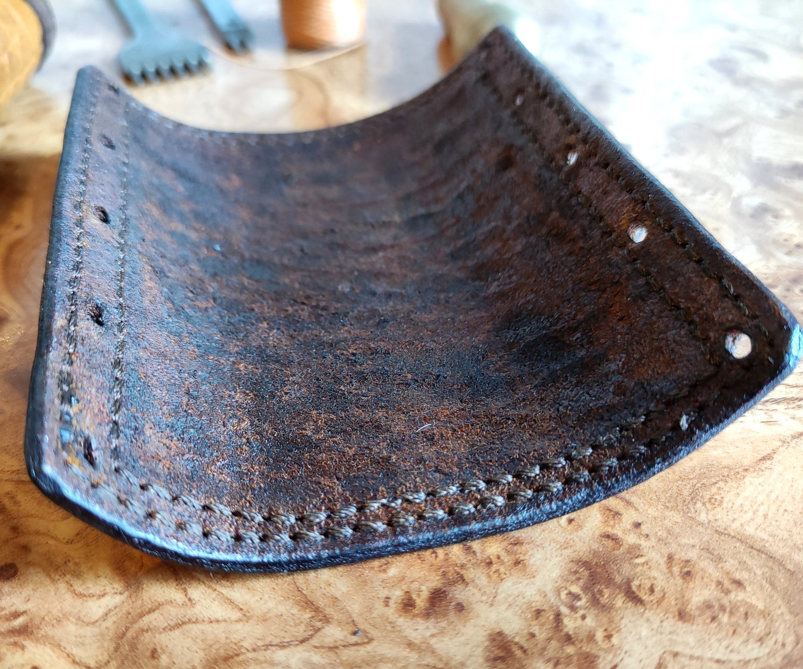 Genuine Leather Motorcycle Grip Covers Wraps Brown Hand Made Etsy