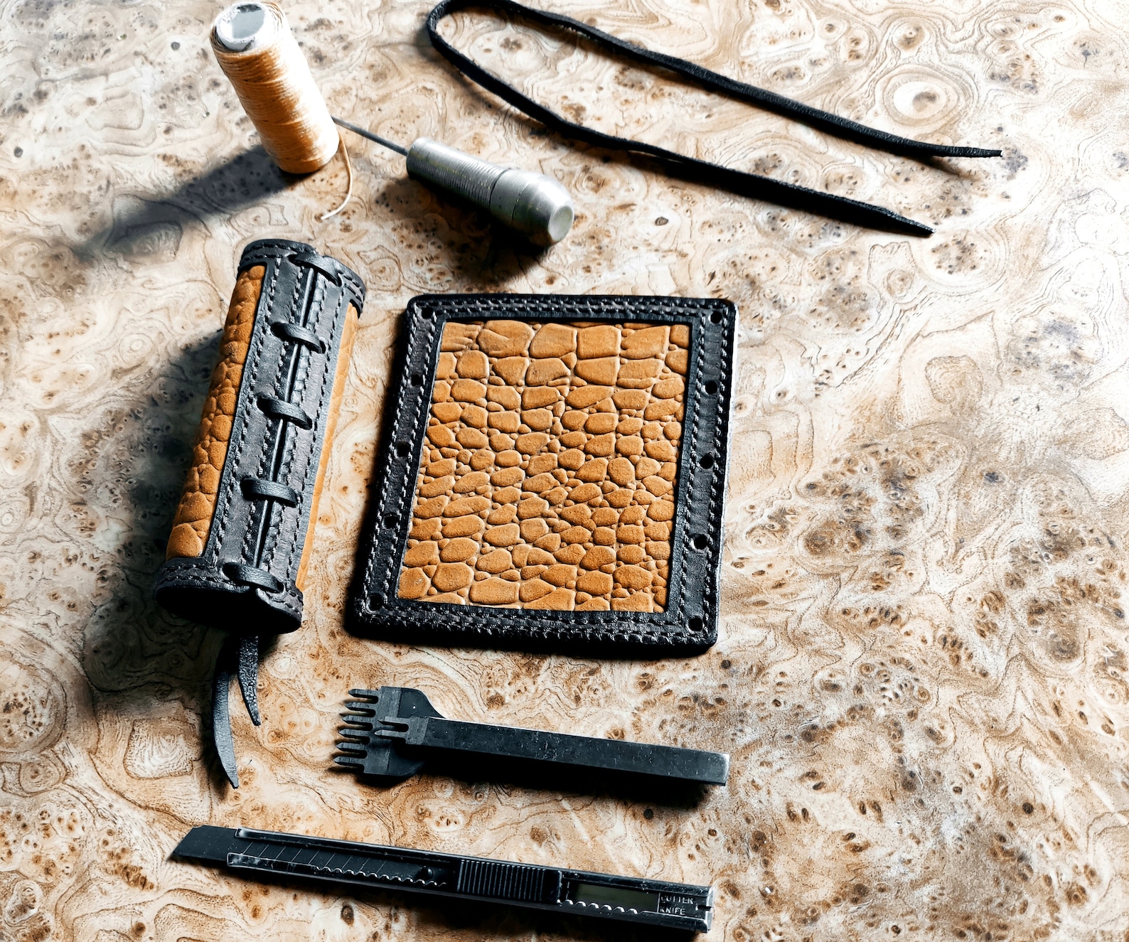 Genuine Leather Motorcycle Grip Covers Wraps Brown Hand Made Etsy