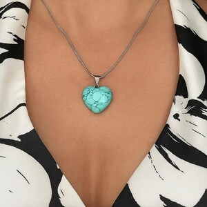 Turquoise Heart Shaped Necklace