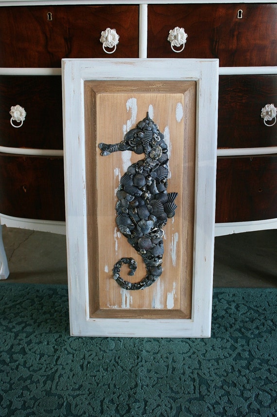 Seashell Seahorse Custom Made With Handpicked Seashells Beach Etsy