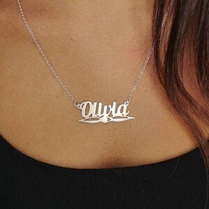 Olivia name necklace clearance