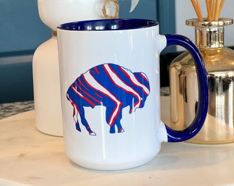 Buffalo (zebra print) mug