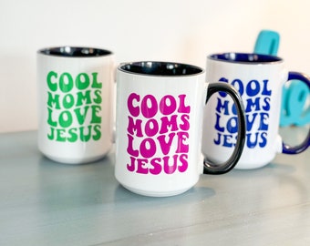 Cool Moms Love Jesus Mug