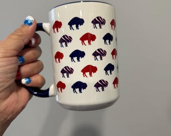 Buffalo print mug