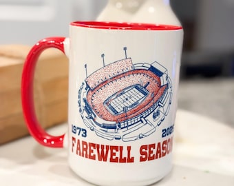 Buffalo Final Season Stadium Mug/ New Era Field/ Ralph Wilson Stadium/ The Ralph