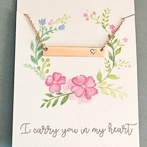 Miscarriage necklace in Rose Gold/miscarriage awareness