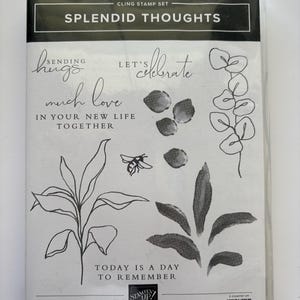 Retired Stampin' Up!:  Splendid Thoughts with dies