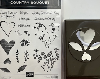 Country Bouquet: set di francobolli e punzone