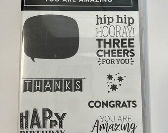 You Are Amazing stamp set
