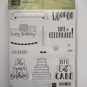 Retired Stampin' Up!: Celebration Time with Dies