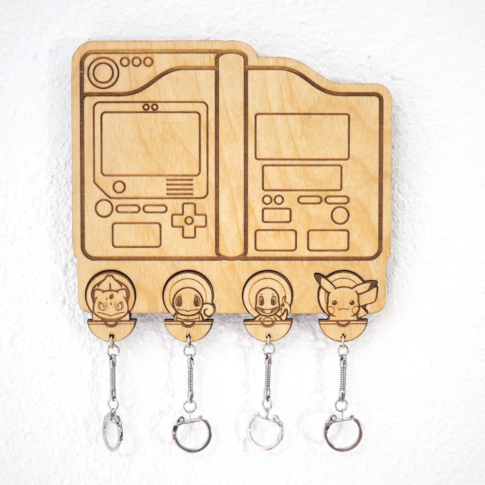 Pokemon Key Holder Pokedex Laser Cut and Laser Engraved Etsy Canada