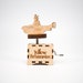 The Beatles wooden music box Yellow Submarine unique personalized custom gift for him her handmade hand cranked collectible 
