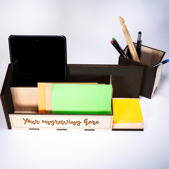 PERSONALISED PENS PENCILS DESK TIDY BOX Unforgettable Gift for Home & Office 