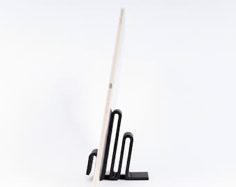 Black Vinyl Record Stand: Minimalist Album Display for Now Playing