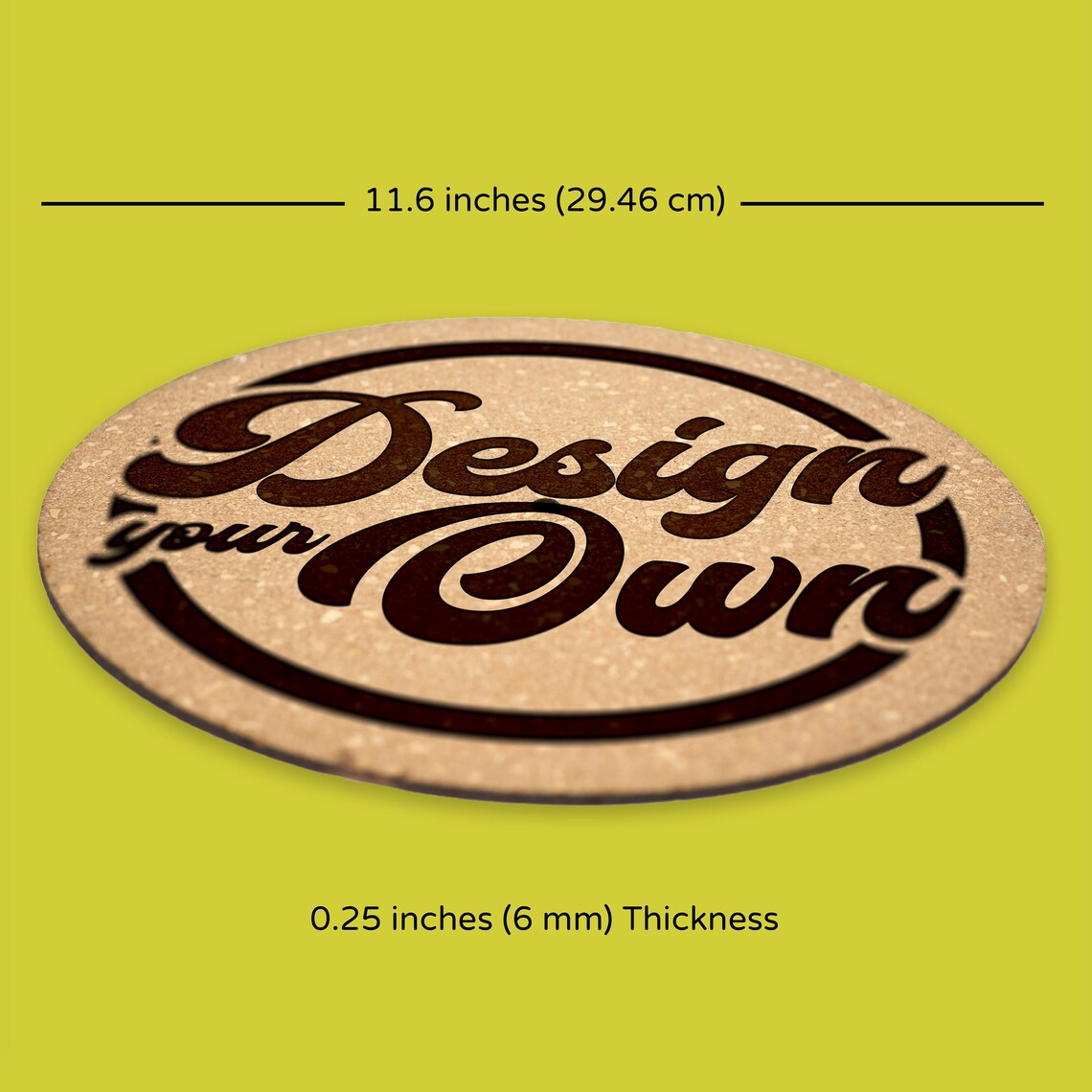 Premium Turntable Slipmat Design Your Own Custom Cork Mat Etsy