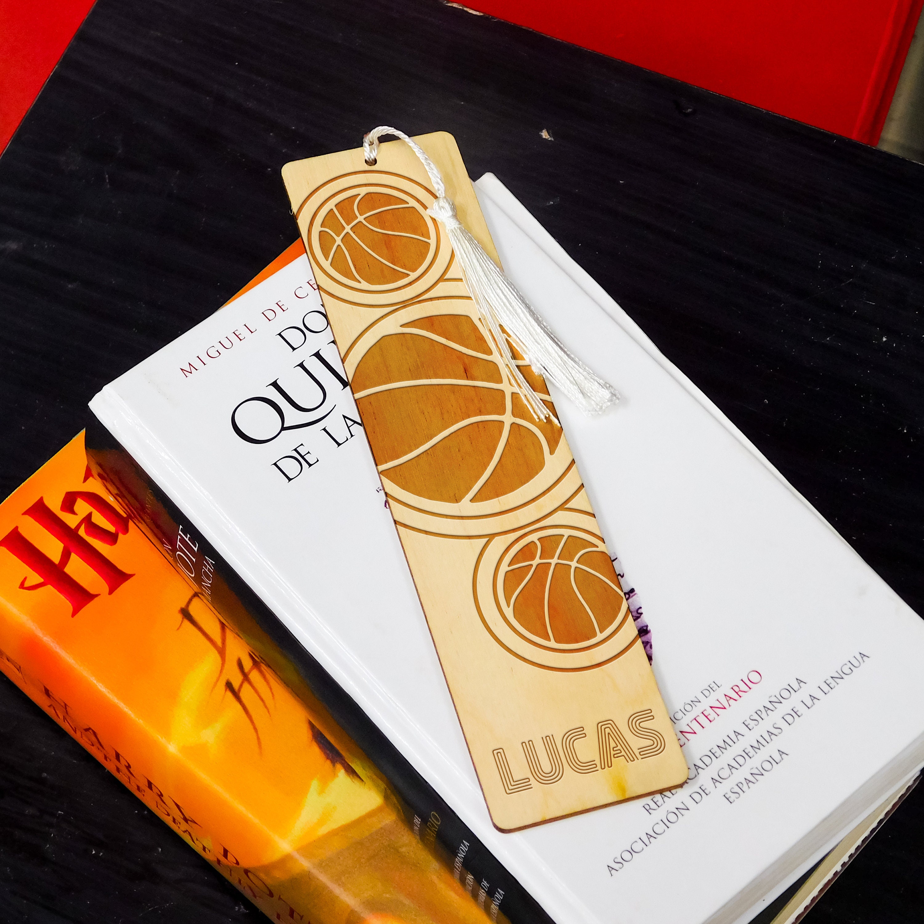 Personalized Basketball Wooden Bookmark With Tassel: Engraved Gift - Etsy