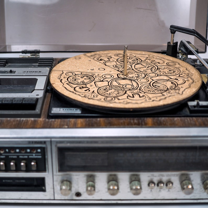 Premium Turntable Slipmat Pizza 6mm Thick Cork Mat Etsy