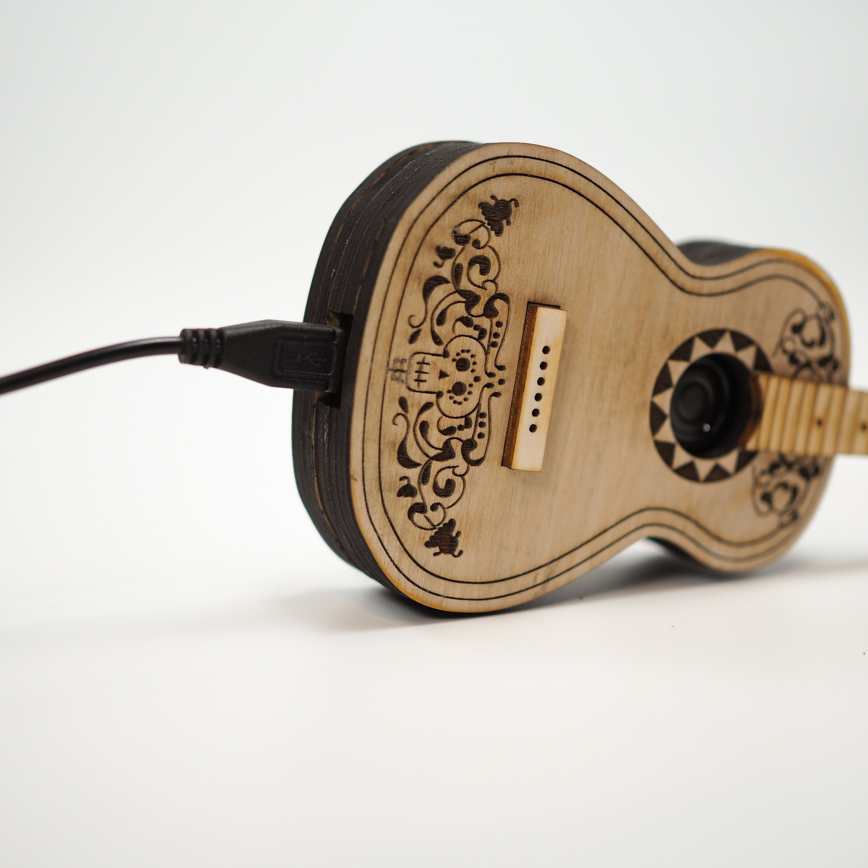 COCO Mini Guitar Personalized Mp3 Music Box. Perfect gift or Etsy