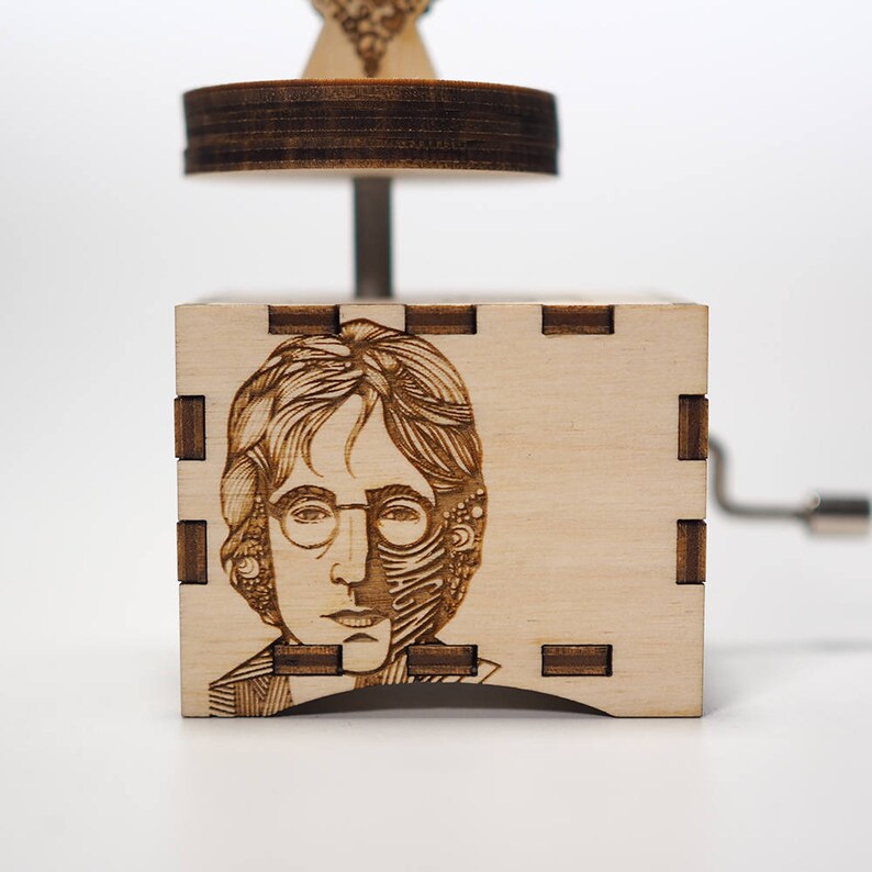 John Lennon Music Box Imagine Personalized engraved gift. Etsy