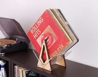 ARCO-estante de vinilo acrílico para discos LP, montaje en pared, soporte  de álbum transparente, estante de exhibición, estantes de discos flotantes  para álbum (Juego de 2) - AliExpress
