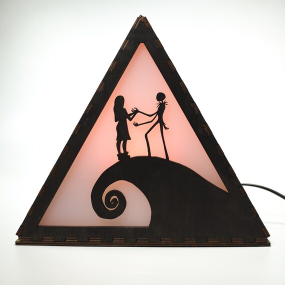 Nightmare Before Christmas Night Lamp Personalized Laser Cut Etsy image 0 - Nightmare Before Christmas Night Lamp Personalized Laser Cut Etsy