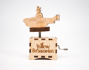 Custom music box The Beatles Yellow Submarine  Made in USA