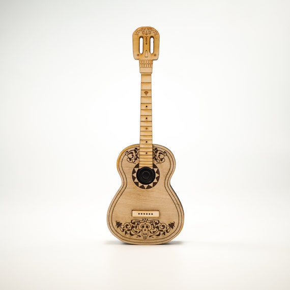 Premium Coco Mini Guitar Engraved Custom Laser Cut House Warming