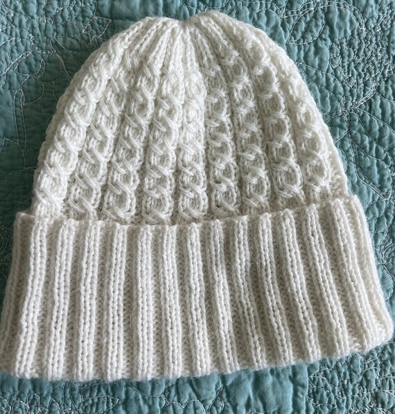 Hand Knitted Very Warm Wool Hat - Etsy