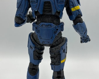Halo Mcfarlane Mark VI Blue Spartan Soldier 12