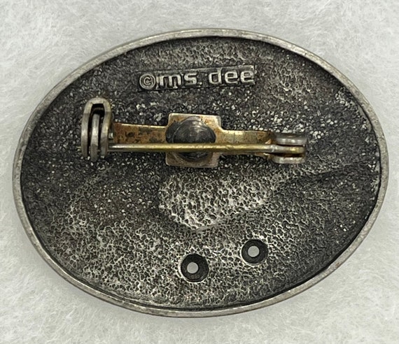 Vintage Pewter Ms. Dee Unicorn Set ~Brooch, Earri… - image 3