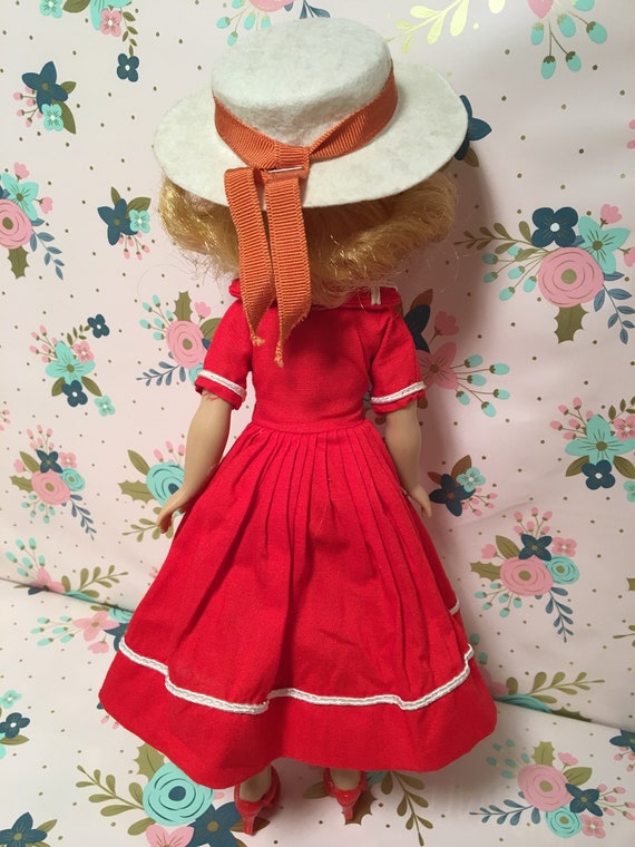 Vintage Vogue Jill Doll Red Sailor Dress Etsy UK