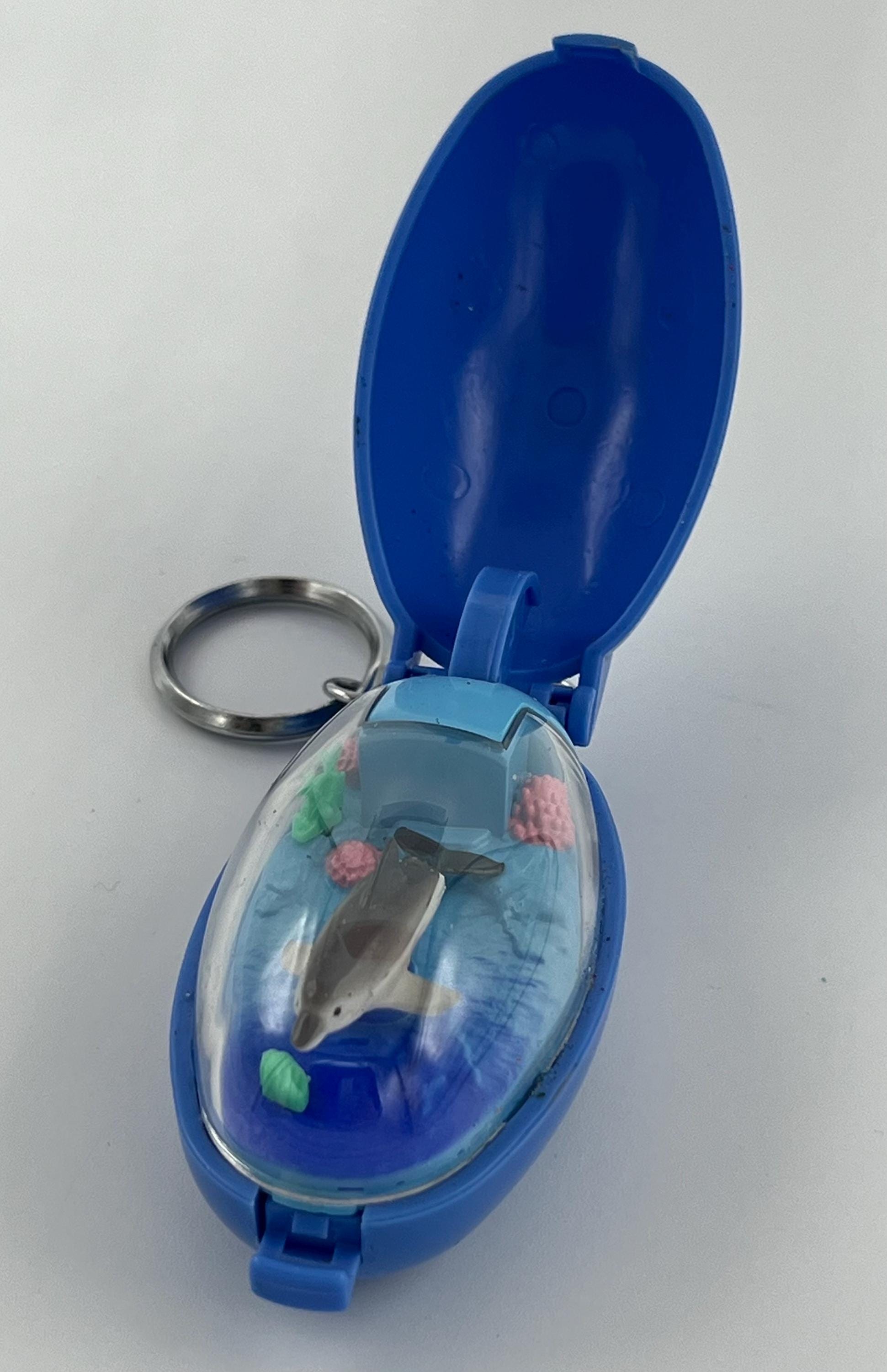 Vintage 1993 Takara Pocket Critters Dolphin World Keychain ~ It