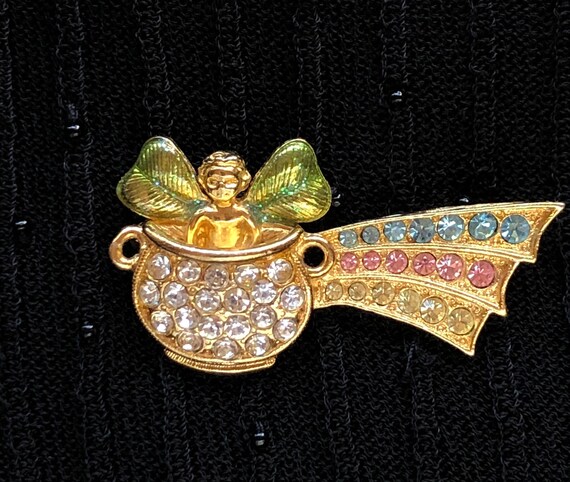 Vintage Signed Kirks Folly Rhinestone 