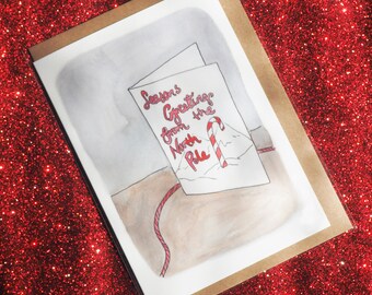 Kerstkaart Xmas Kerstkaarten Gelukkig nieuwjaar wensen | Etsy