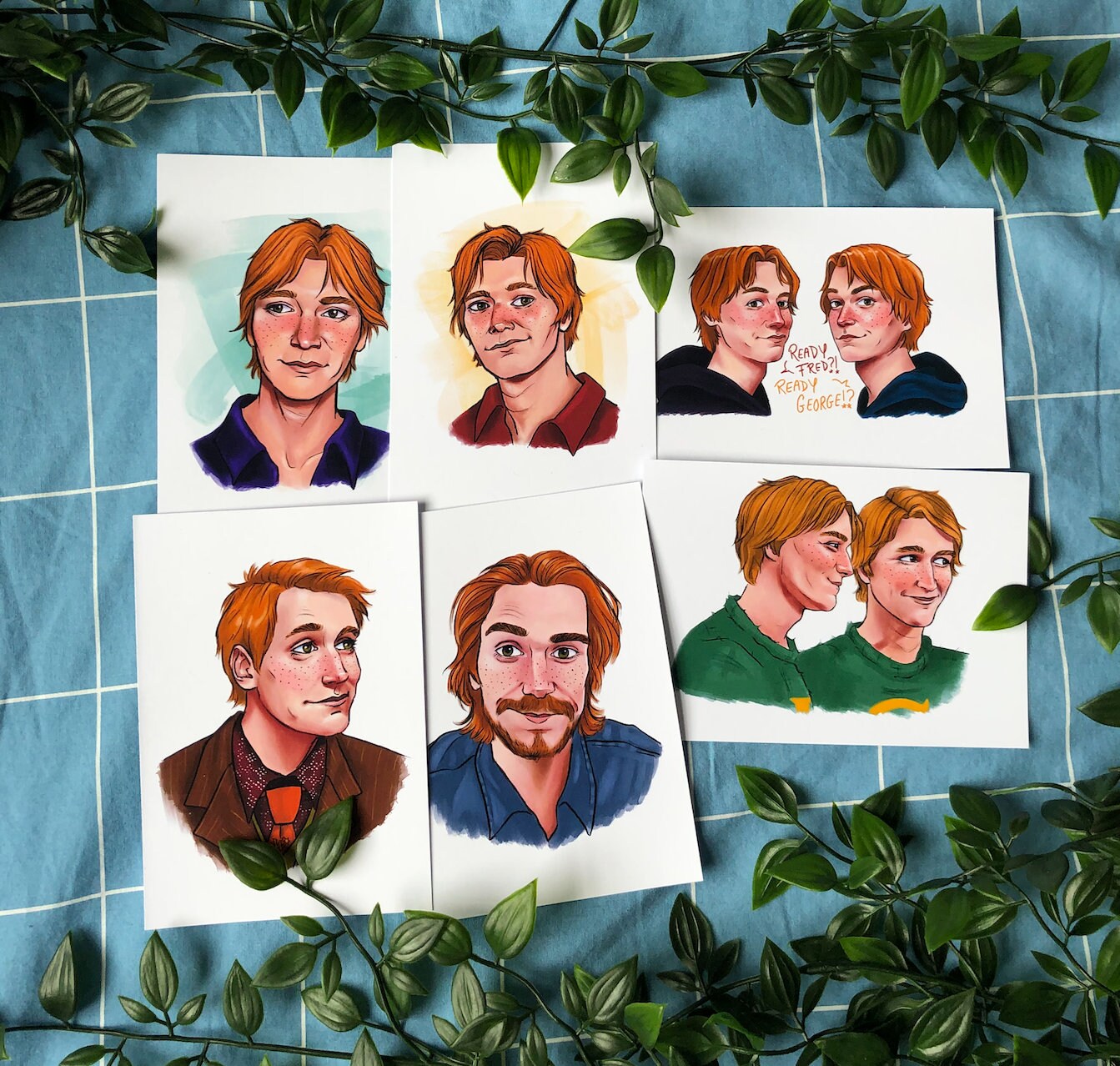 Fred & George Weasley inspired Art Prints | Phelps twins art prints |…