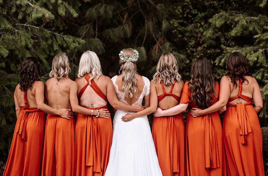 NEW Colors Infinity Bridesmaid Dress/long Rust Dress/ - Etsy