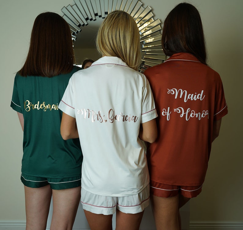 Matching Pajamas Pajama Party Pjs Bridal Party Gift - Etsy