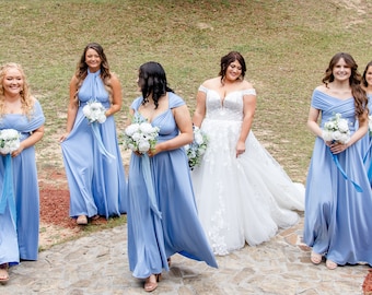 Dusty Blue Dress - Etsy