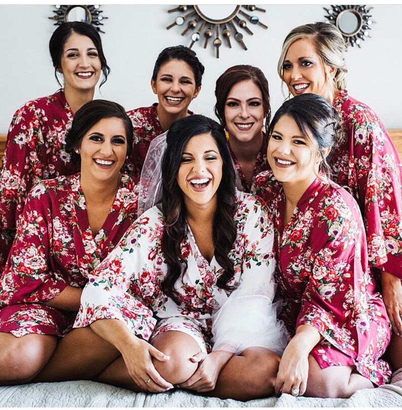Set of 7 Bridesmaid Robes Bridesmaids Gift Robes for Etsy