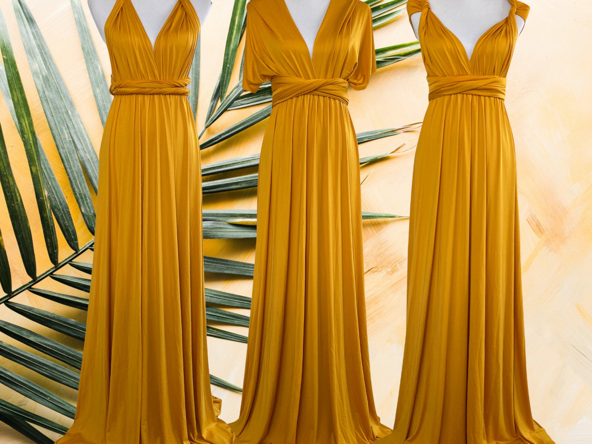 NUEVO Color Amarillo Mostaza / Vestido de Dama de Honor / - Etsy México NUEVO Color Amarillo Mostaza / Vestido de Dama de Honor / - Etsy México