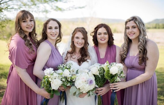 dusty rose infinity dress