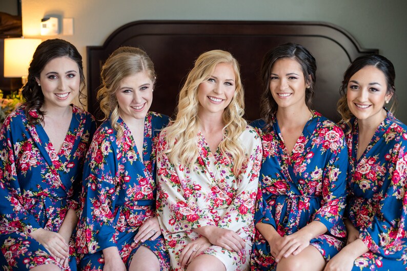 Sale Bridesmaid Robe Set of 10 Floral Bridesmaid Robes Etsy