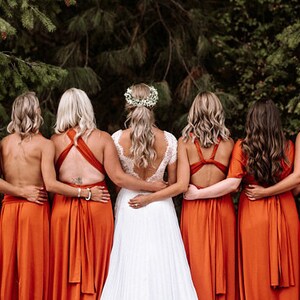 Bridesmaid Dress/RUST Bridesmaid Dress/ Convertible Dress / Infinity Dress/ Multiway Dress/ Multi Wrap Dress / Plus Size Dress