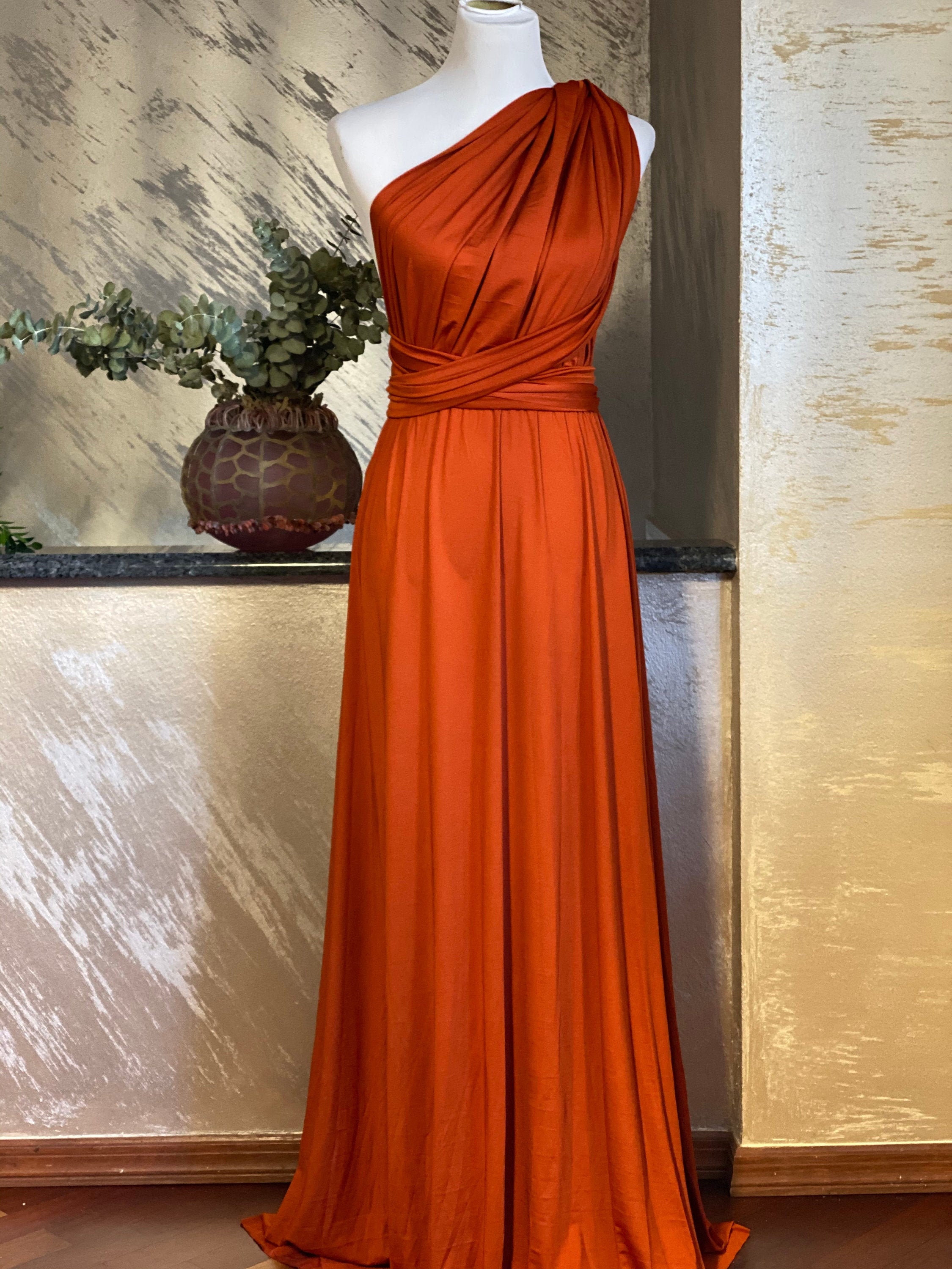 Colors Rust Bridesmaid Infinity Dress ...