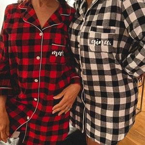 Flannel Bridesmaid Shirts, Bridal Party Gifts, Bridesmaid Flannel, Bride FlannelDiscount for Multi Orders, Please message us image 1